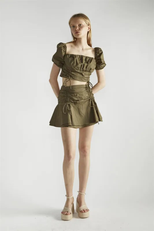 Khaki Tutu Mini -Skirt sold by Glamorous