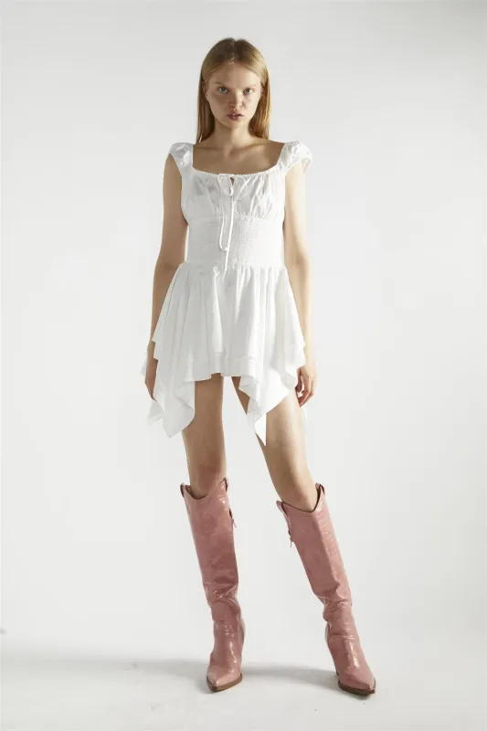 White Skater Mini-Dress made by Glamorous