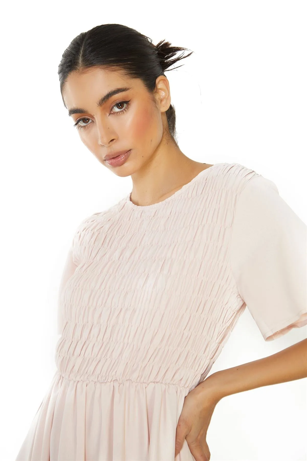 Nude Pink Midi Dress sold by Glamorous product image thumbnail 2