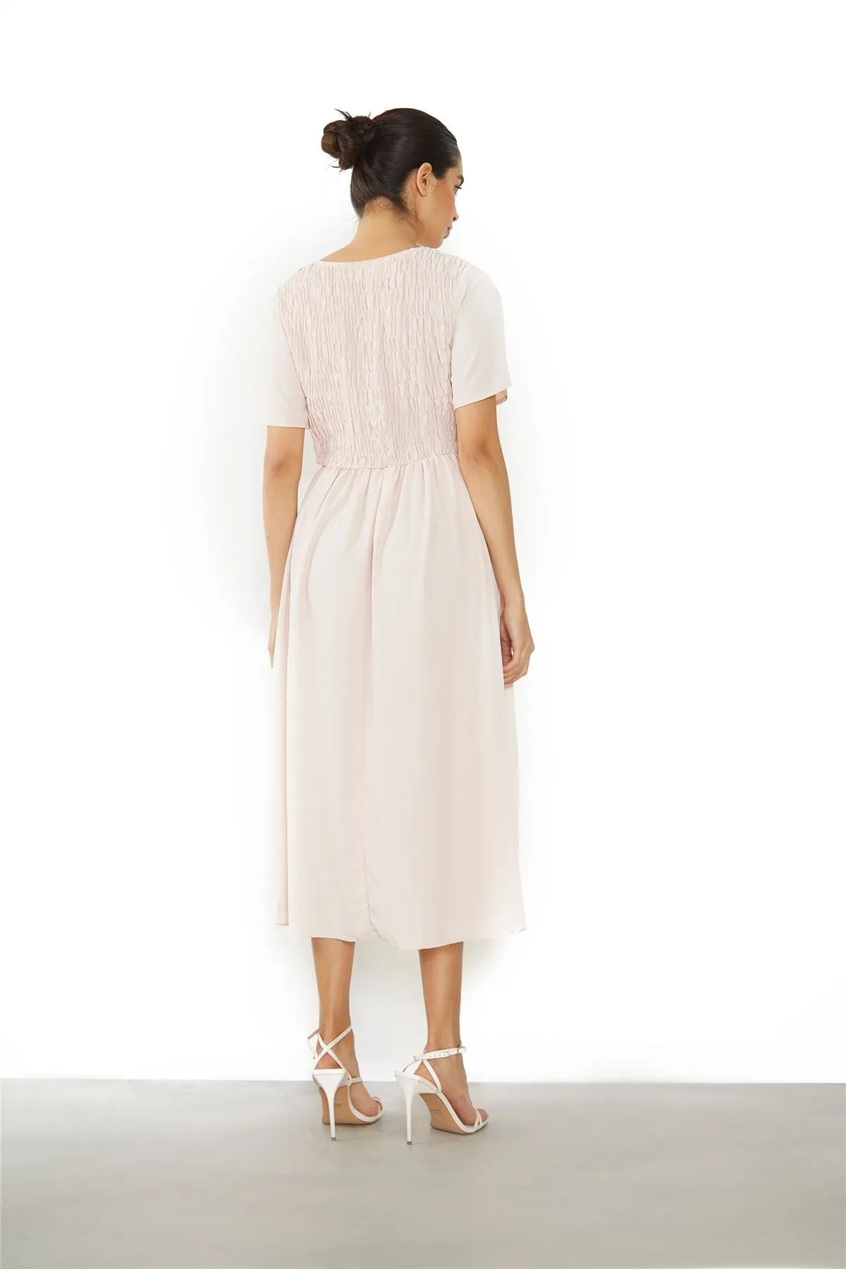 Nude Pink Midi Dress sold by Glamorous product image thumbnail 3