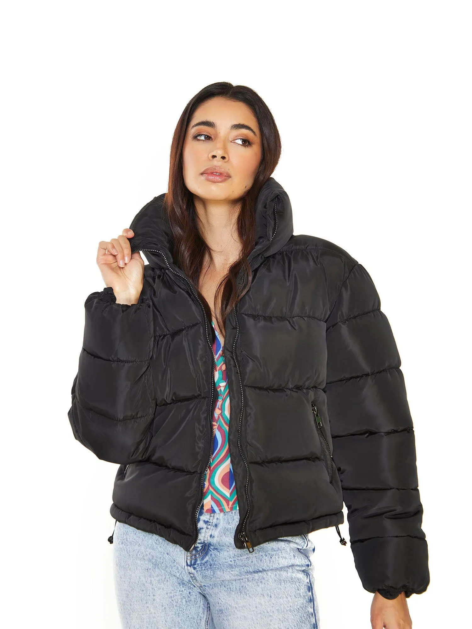 Glamorous Black Puffer Jacket sold by Glamorous product image thumbnail 3