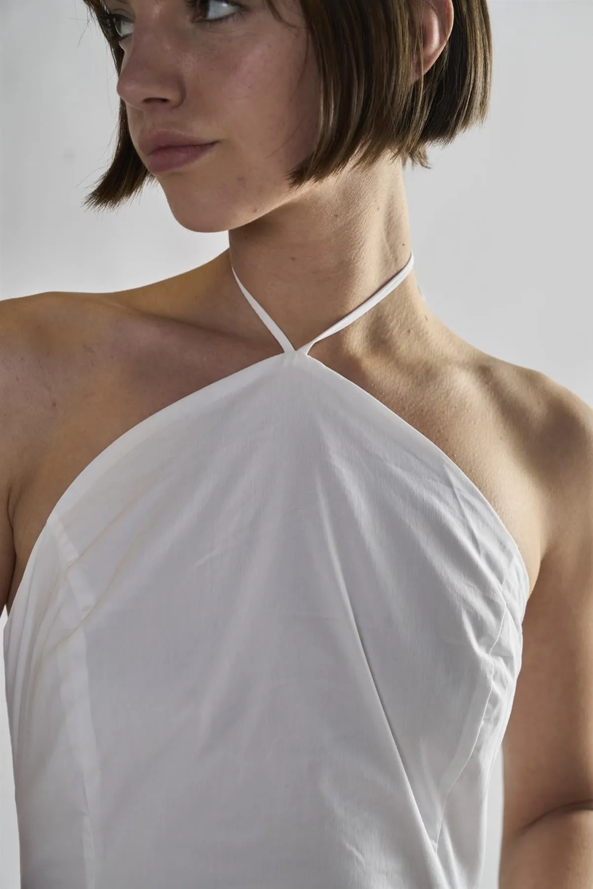 White Halter-Neck Midi-Dresses sold by Glamorous product image thumbnail 3