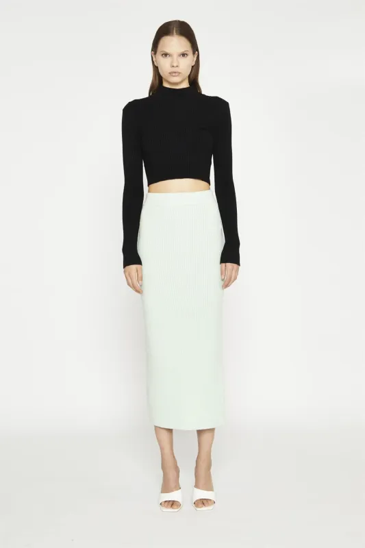 Black Long-Sleeve High-Neck Top sold by Glamorous