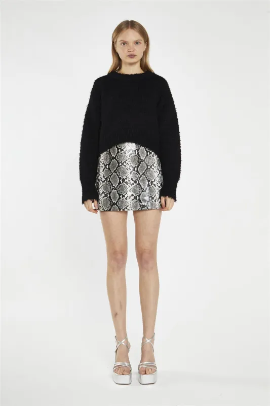 Black Crew-Neck Jumper made by Glamorous