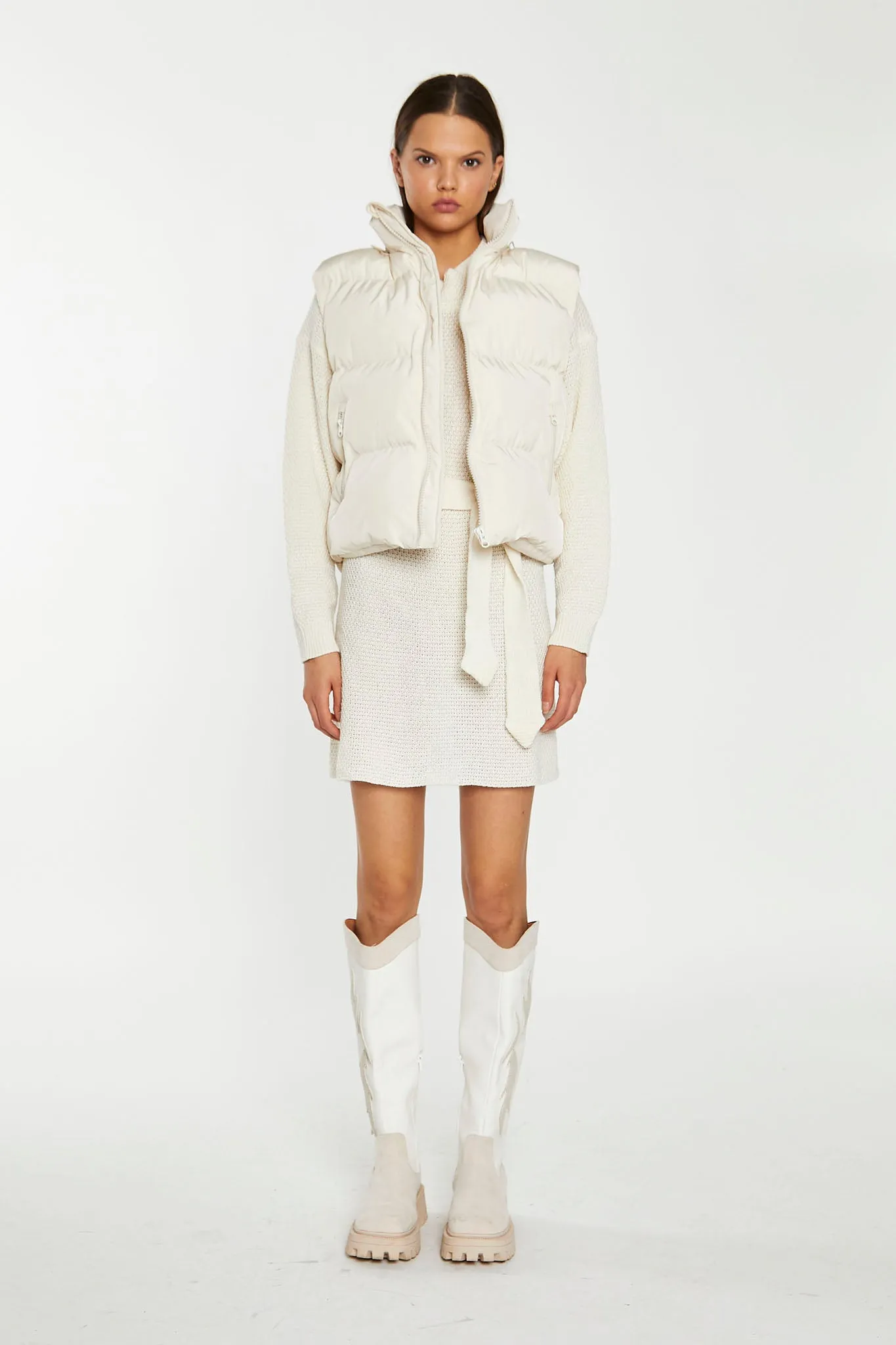 Cream Puffer Gilet sold by Glamorous product image thumbnail 4