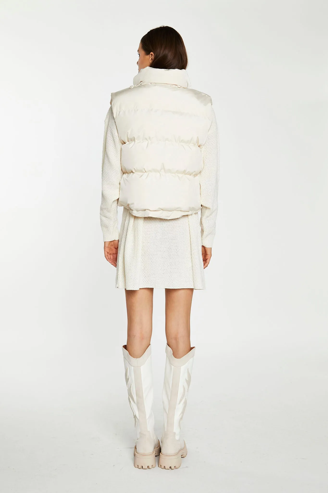 Cream Puffer Gilet sold by Glamorous product image thumbnail 3