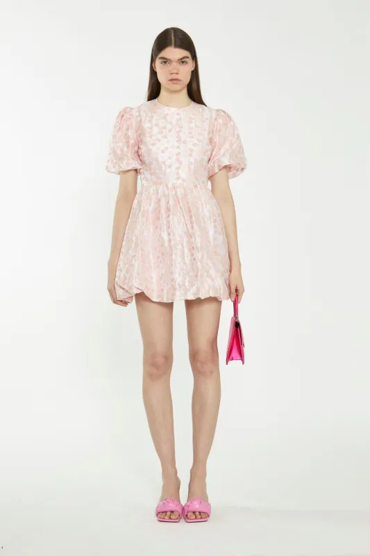 Pink Flower Organza Mini Dress sold by Glamorous