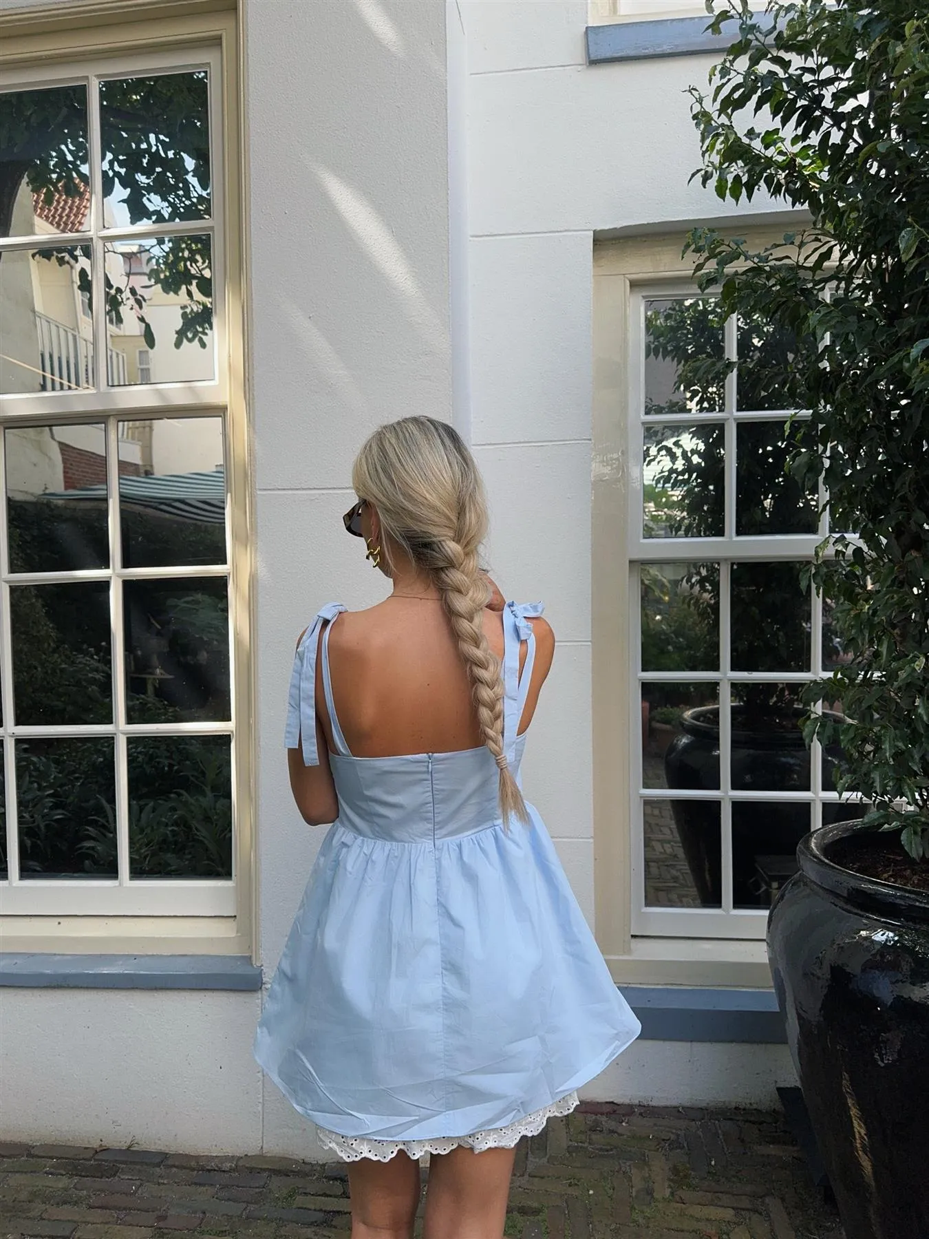 Light Blue Skater Mini-Dress sold by Glamorous product image thumbnail 2