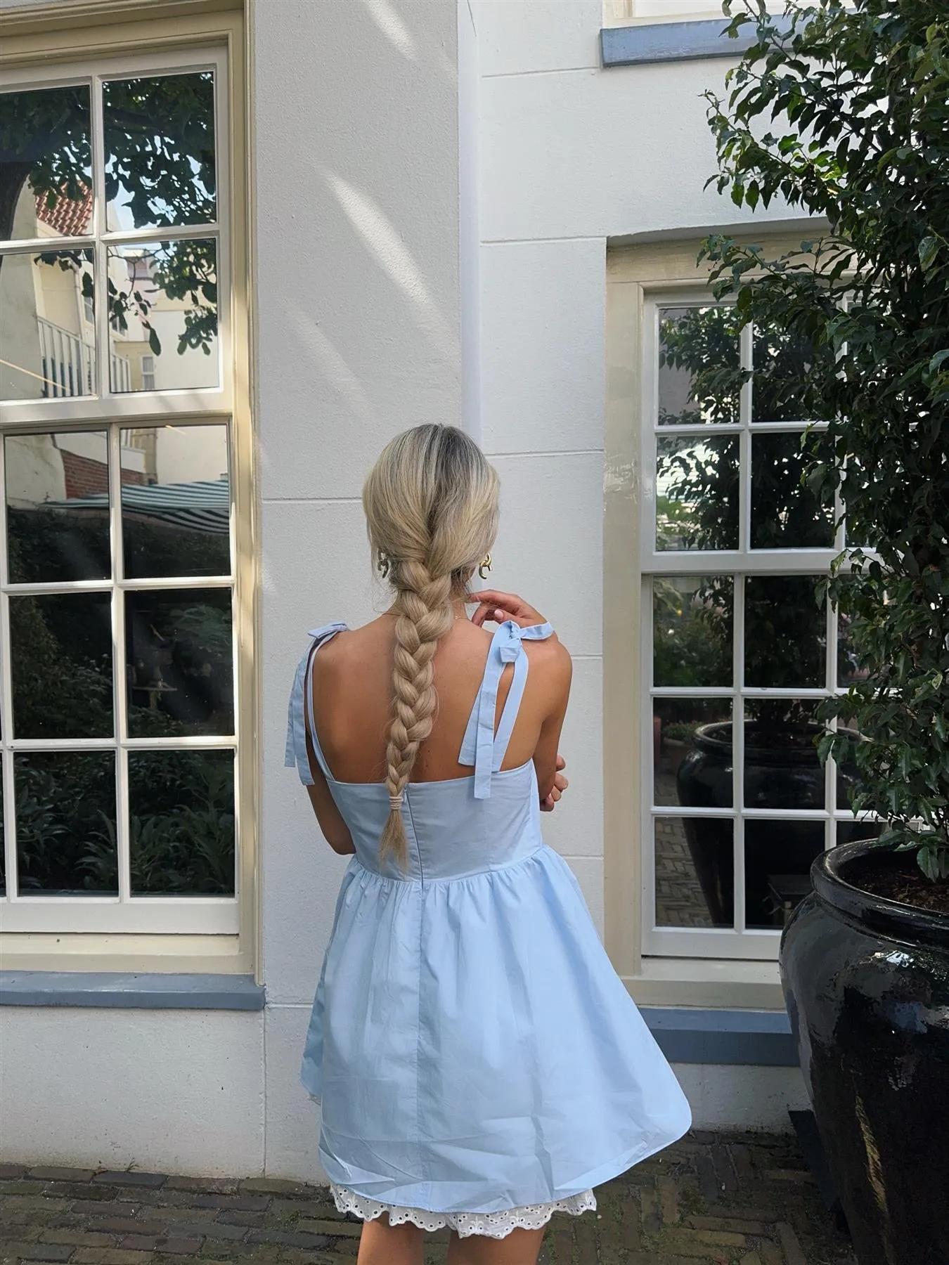 Light Blue Skater Mini-Dress sold by Glamorous product image thumbnail 3