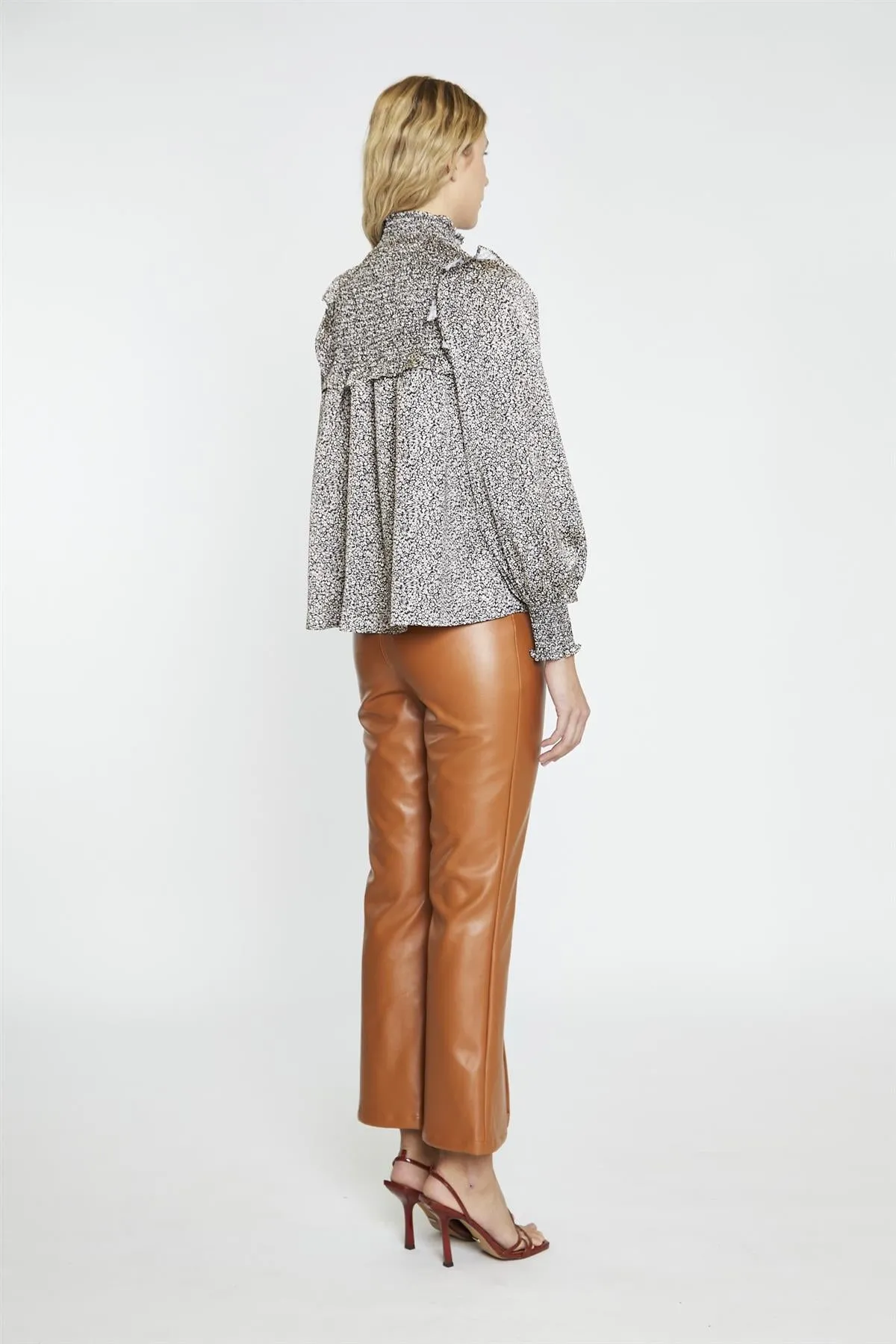 Leopard-Swirl Long-Sleeve Blouse sold by Glamorous product image thumbnail 2