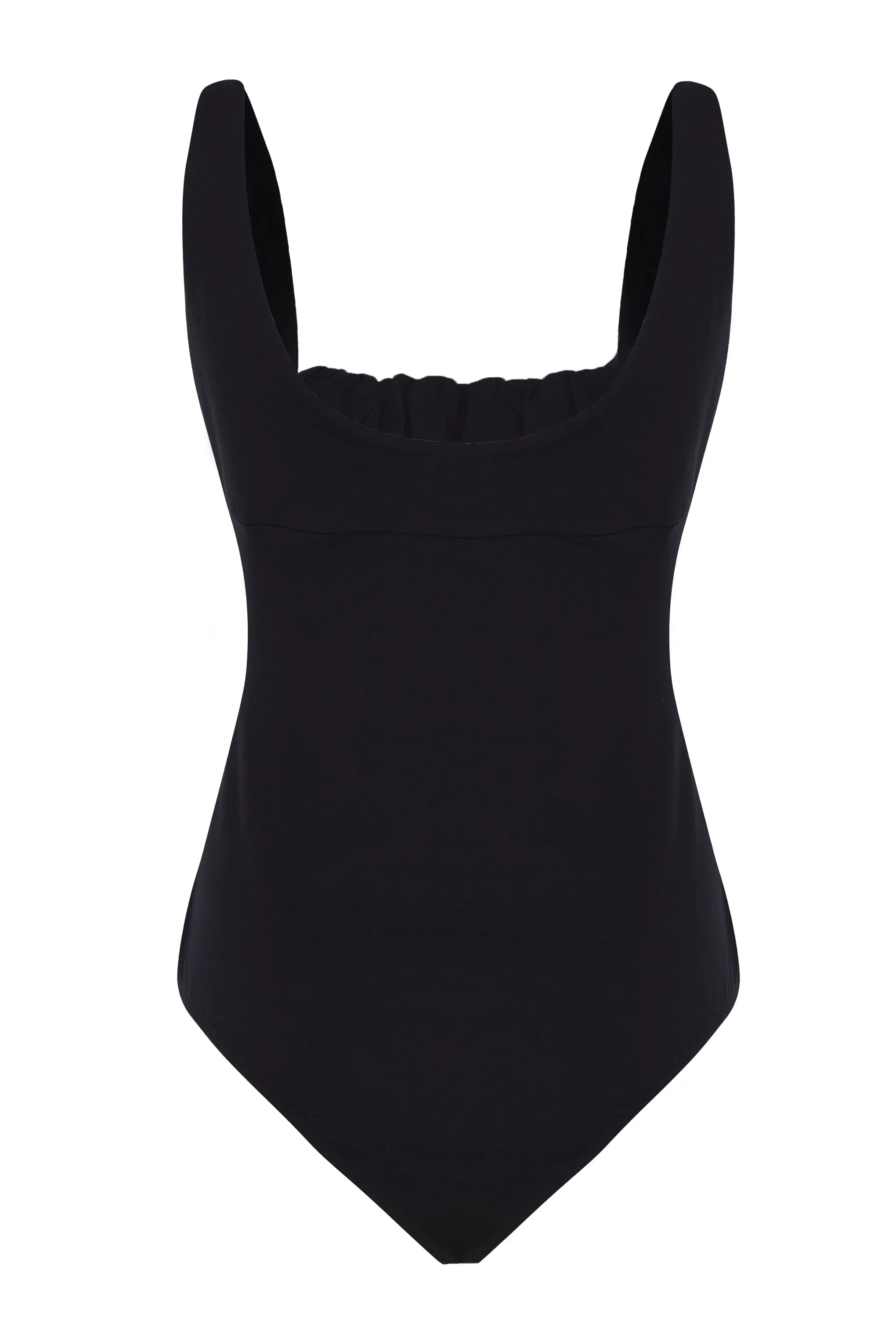 Glamorous Black Ruched Front Body Suit sold by Glamorous product image thumbnail 2