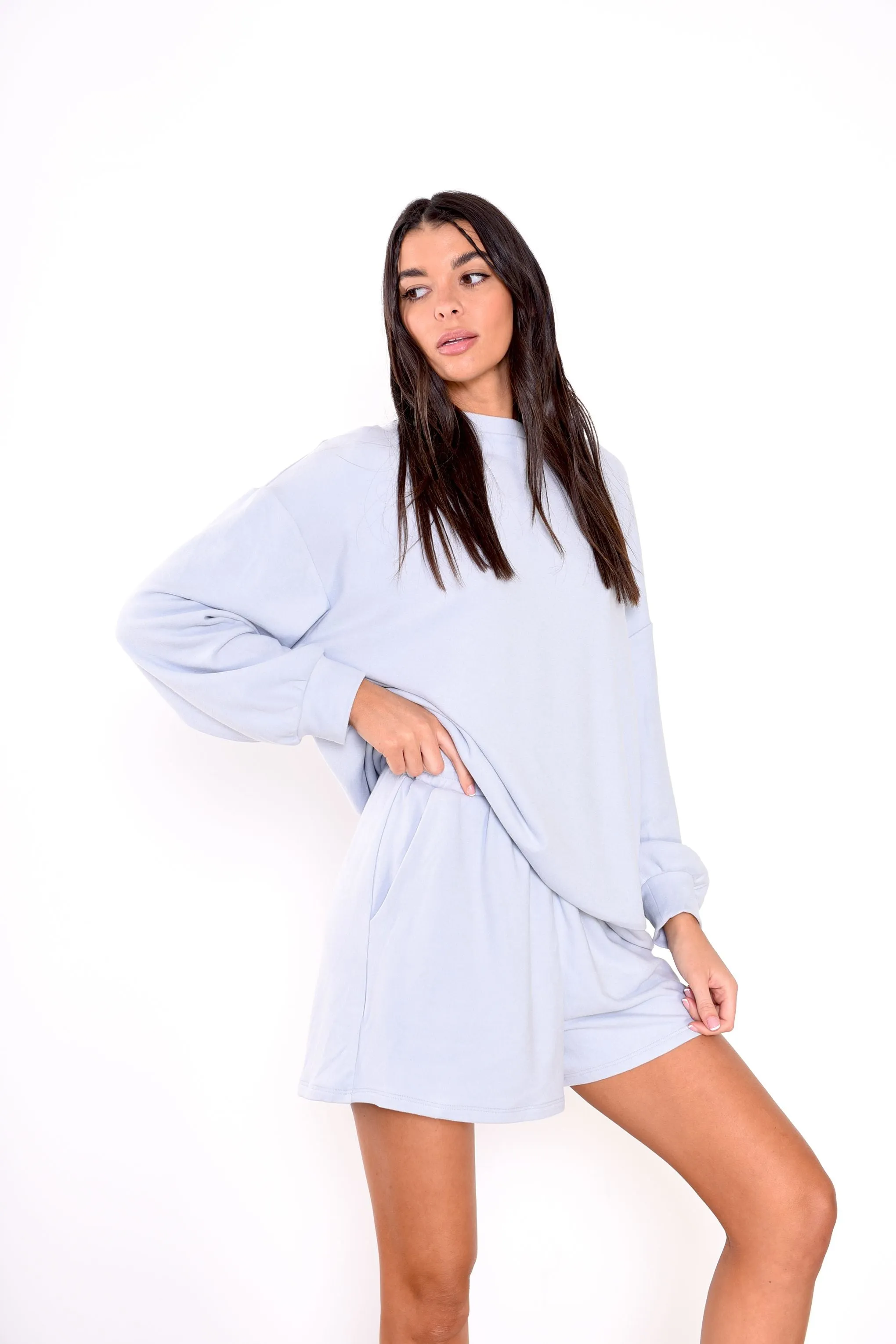 Glamorous Pale Blue Loungewear Shorts sold by Glamorous product image thumbnail 3