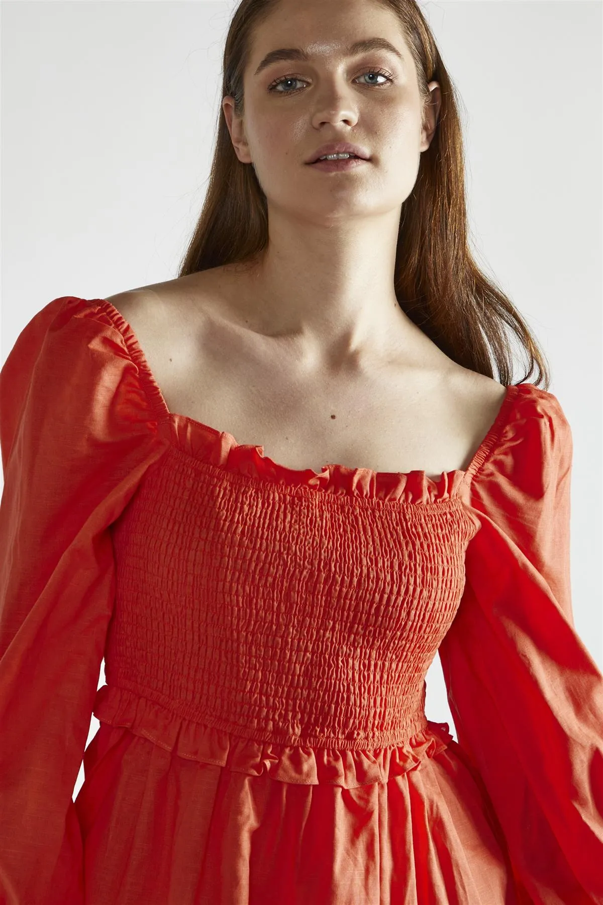 Coral Square-Neck Mini-Dress sold by Glamorous product image thumbnail 4