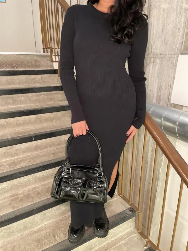 Black Bow-Back Maxi Dress made by Glamorous