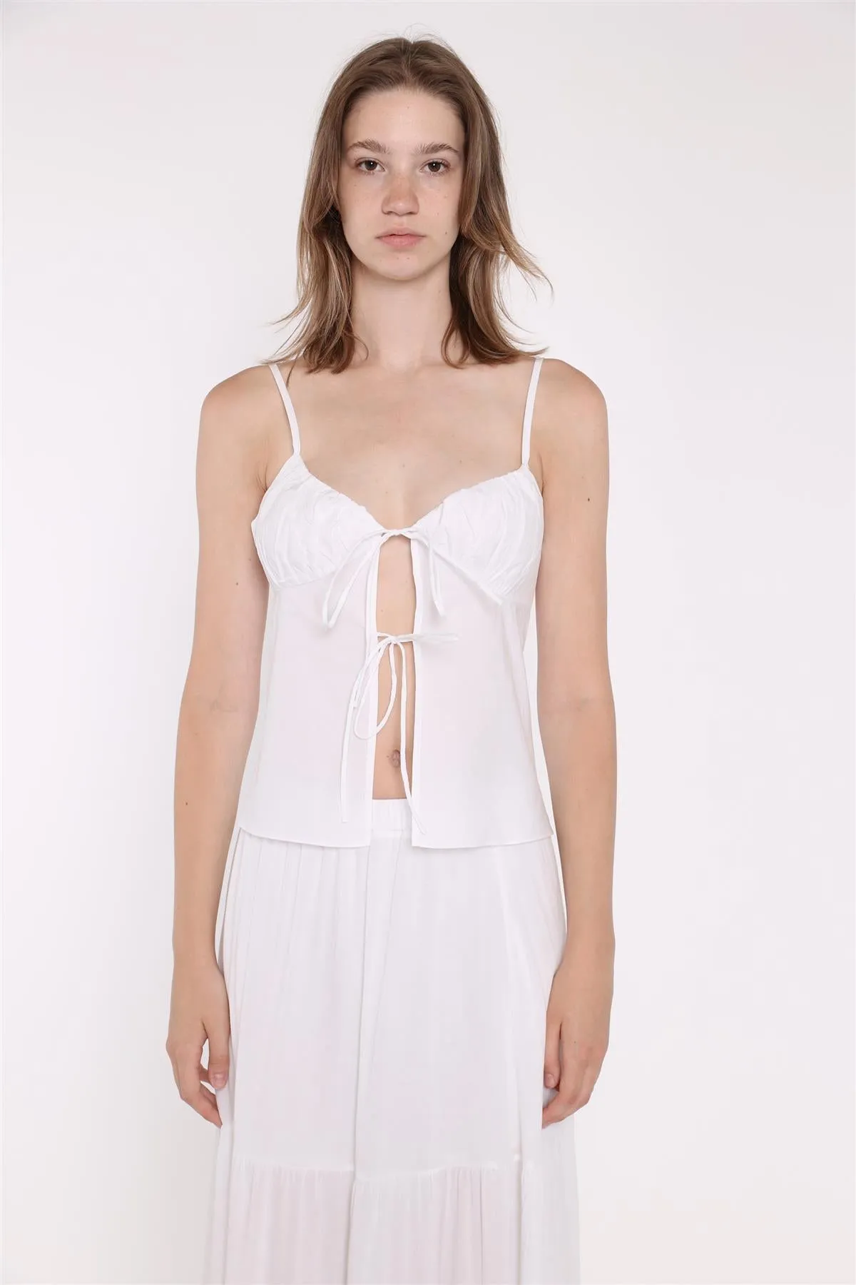 White Tie-Front Top sold by Glamorous product image thumbnail 3