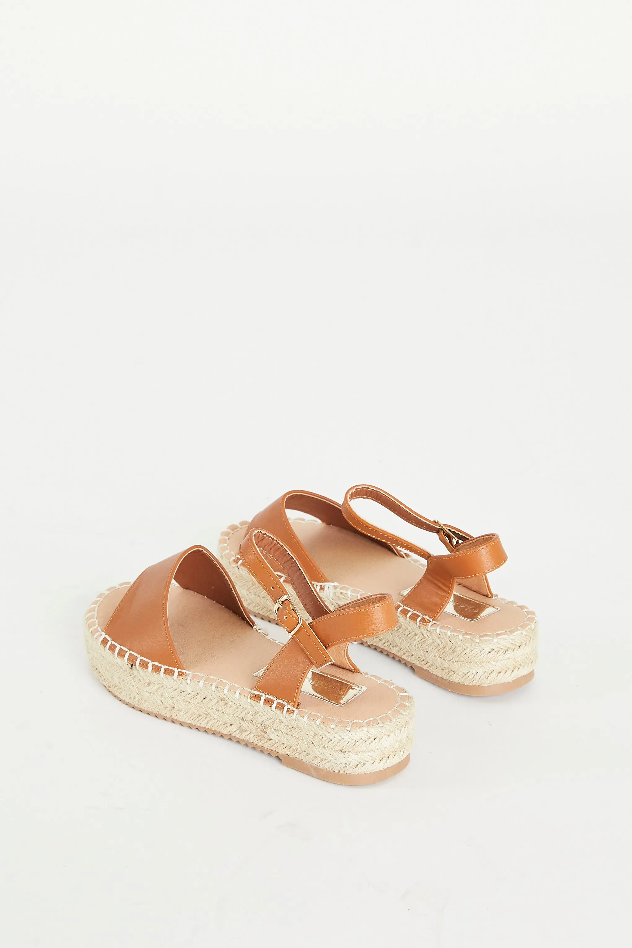 Tan Chunky Espadrille Flat Form Sandals sold by Glamorous product image thumbnail 2