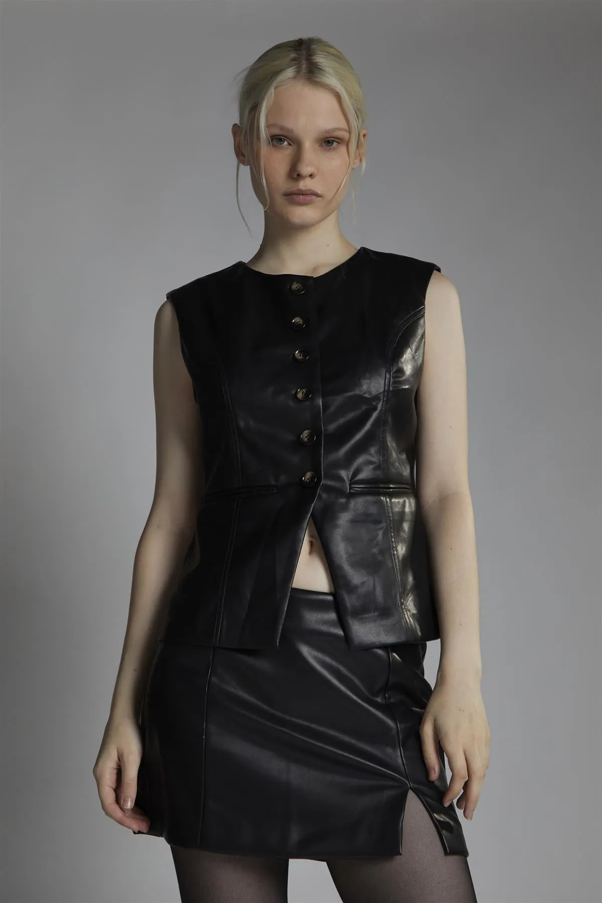 Tailored Waistcoat - Black sold by Glamorous product image thumbnail 4