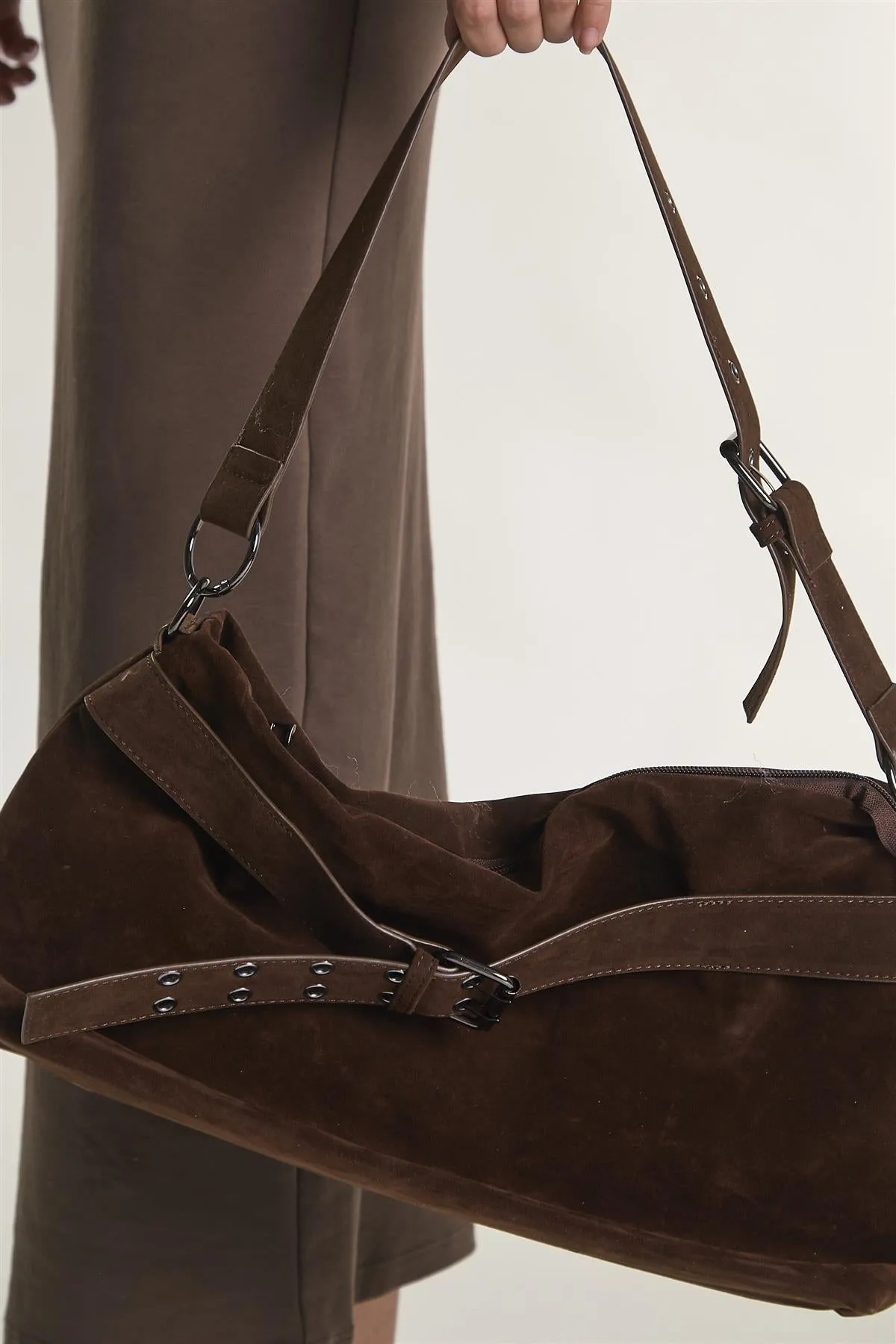 Brown Buckle Handbag sold by Glamorous product image thumbnail 2