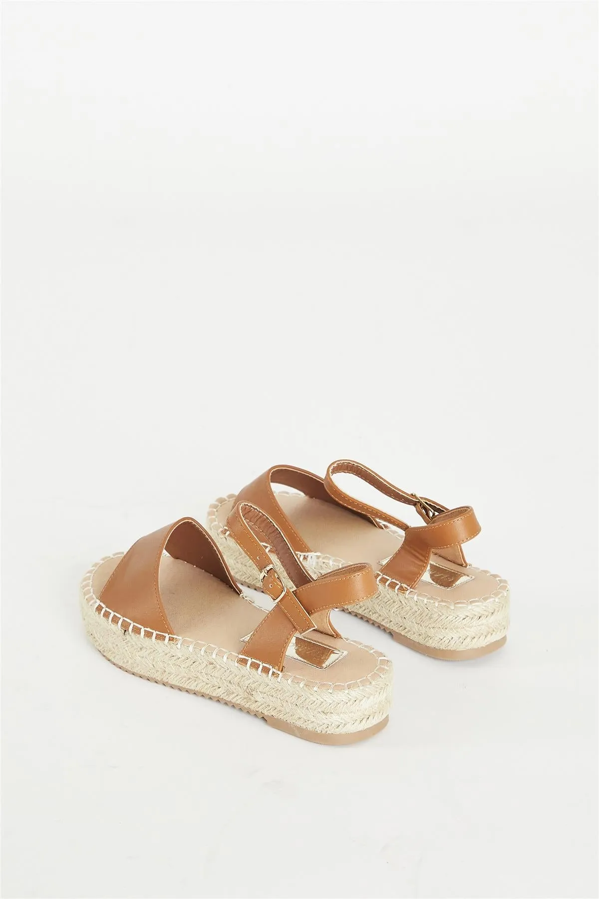 Tan Open Toe Sandal sold by Glamorous product image thumbnail 3