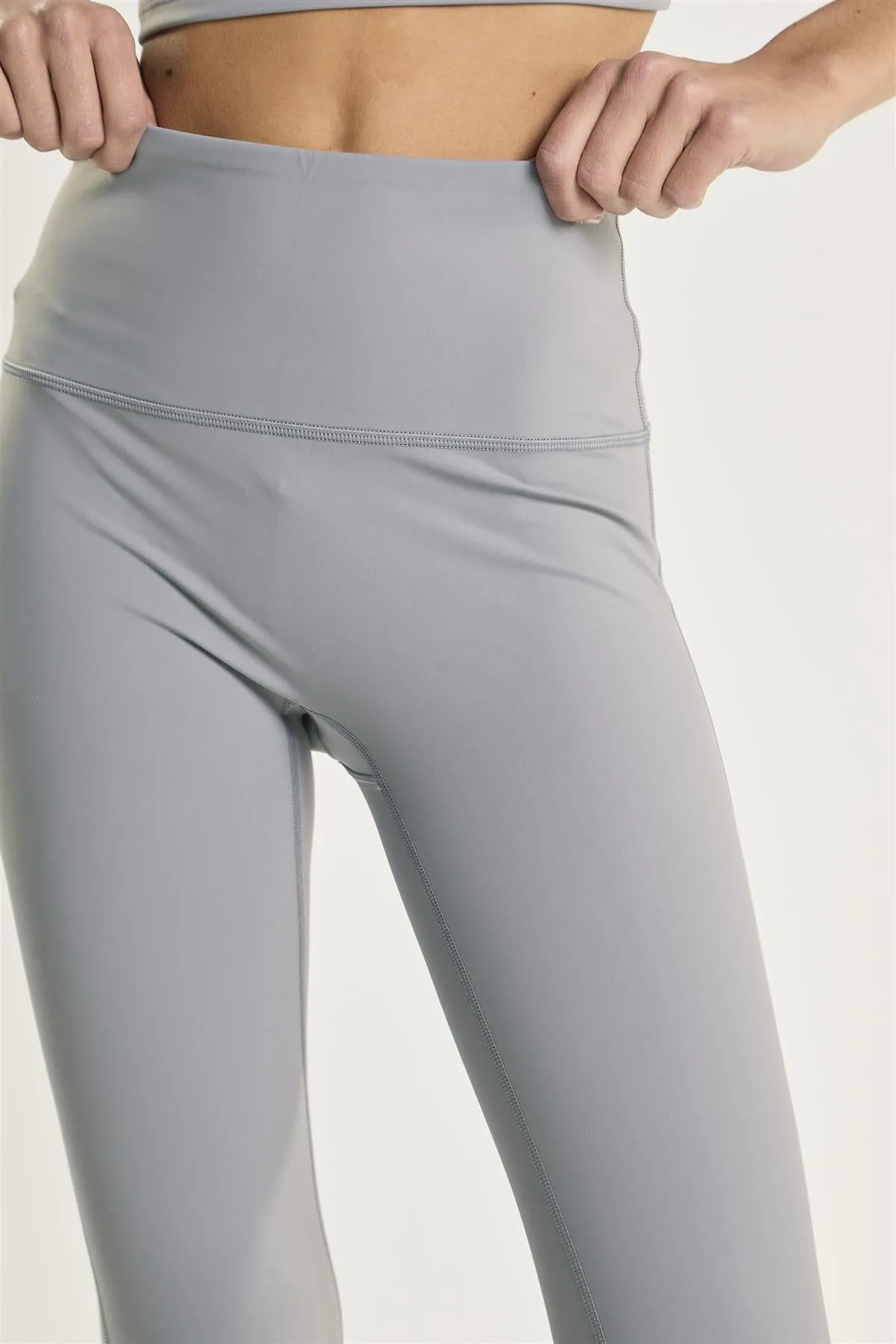 Light Grey Seamless-Full-Length Leggings sold by Glamorous product image thumbnail 4