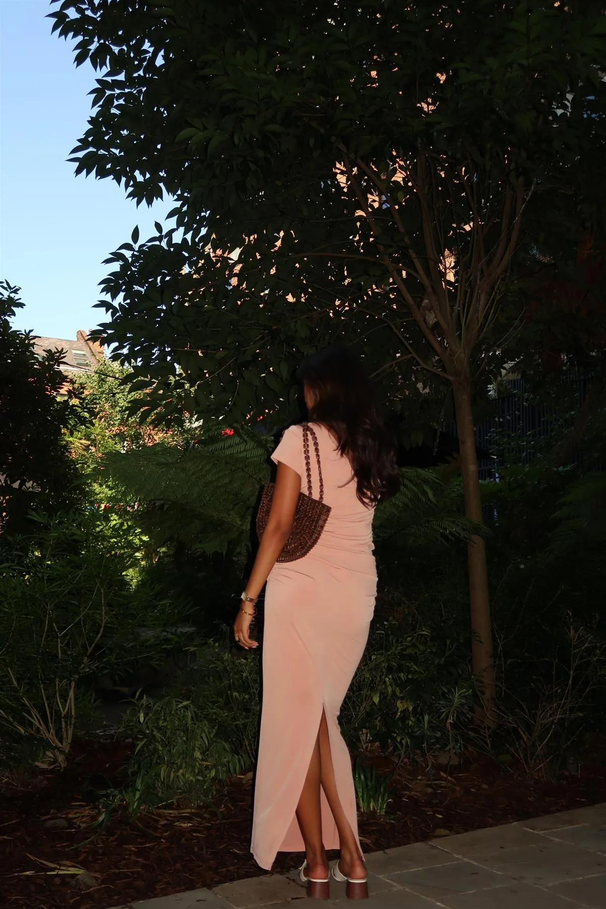 Soft-Terracotta Slim-Fit Maxi-Skirt sold by Glamorous product image thumbnail 2