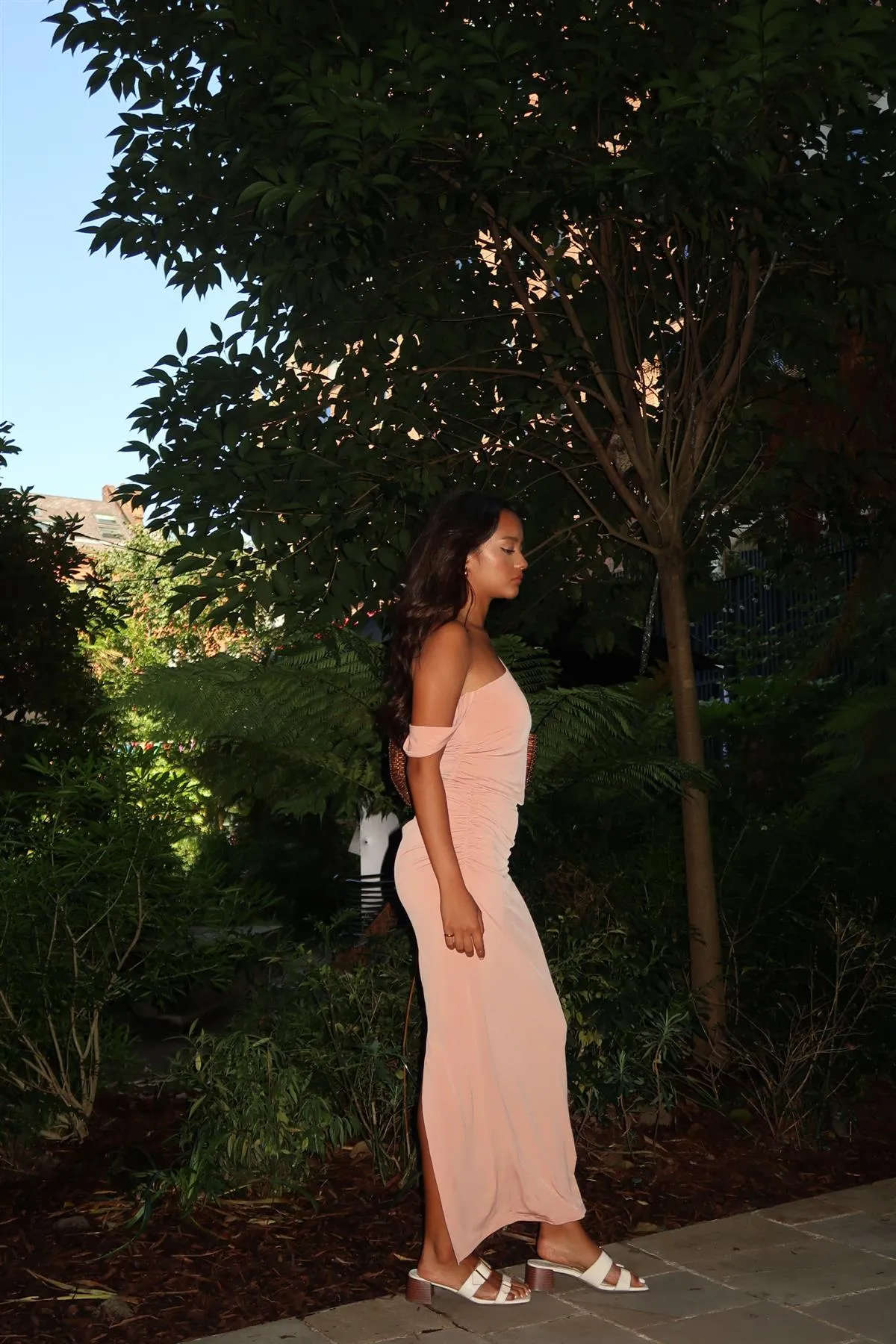 Soft-Terracotta Slim-Fit Maxi-Skirt sold by Glamorous product image thumbnail 3
