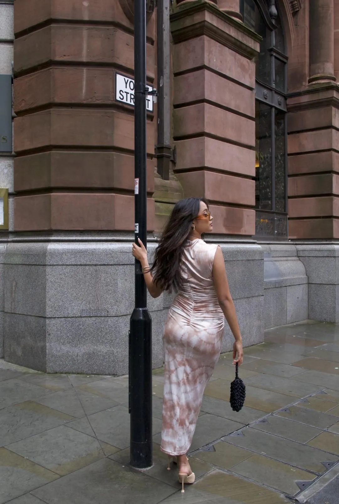 Sepia Tie Dye Sleeveless High Neck Bodycon Midi Dress sold by Glamorous product image thumbnail 2