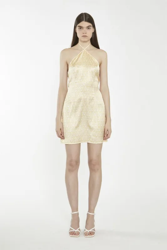 Amber-Ditsy-Folk Tie-Back Mini-Dresses sold by Glamorous