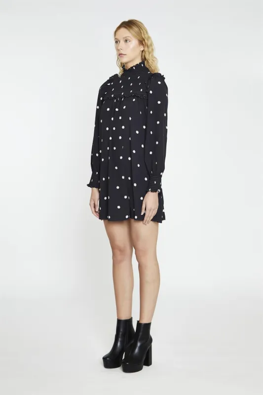 Black-Daisy Turtle-Neck Mini-Dress sold by Glamorous