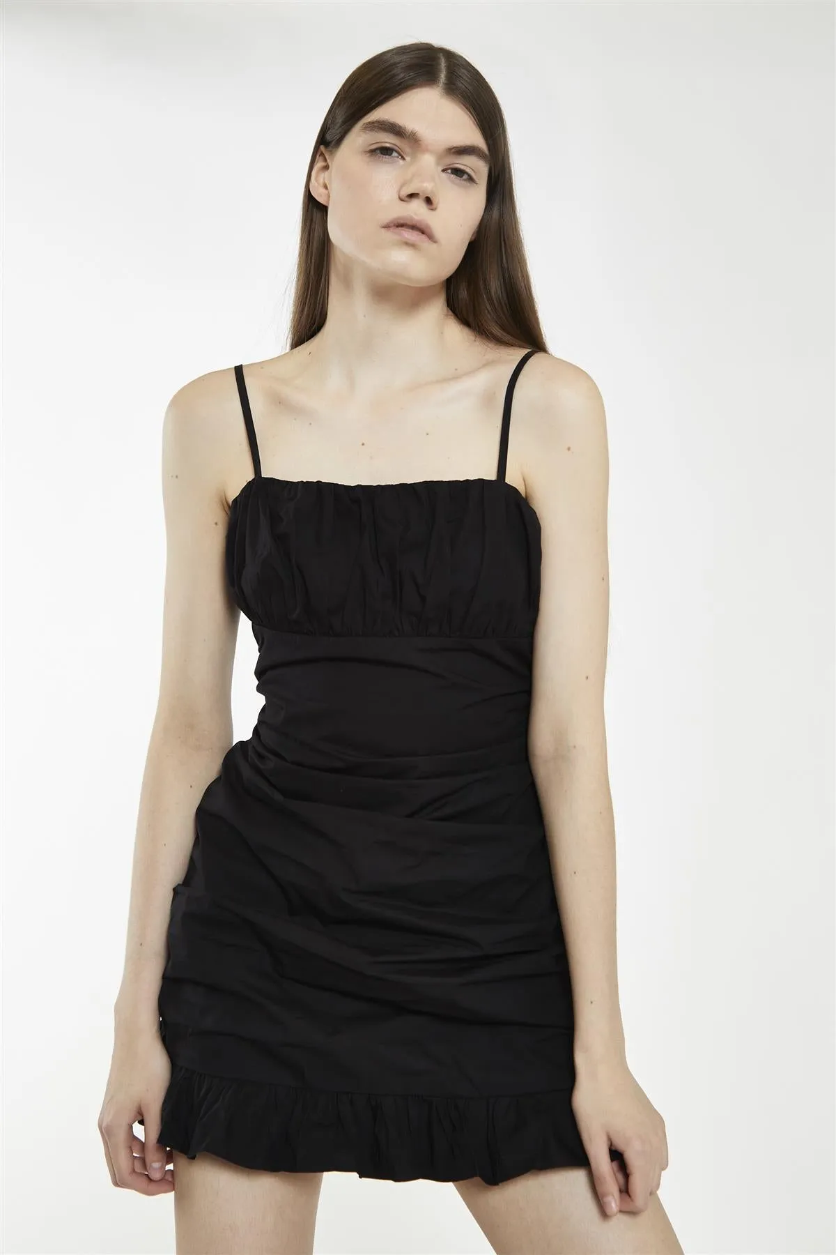 Black-Spaghetti-Strap Mini-Dress sold by Glamorous product image thumbnail 3