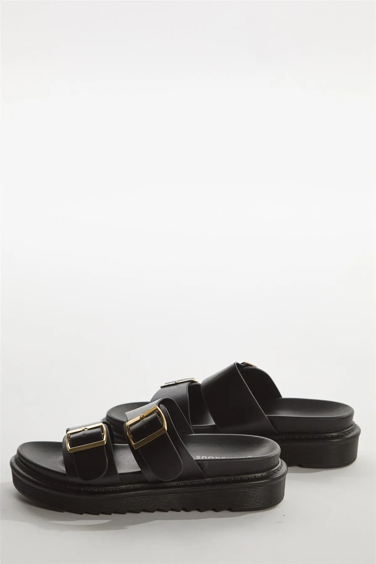 Black Double-Strap Sandals sold by Glamorous product image thumbnail 4