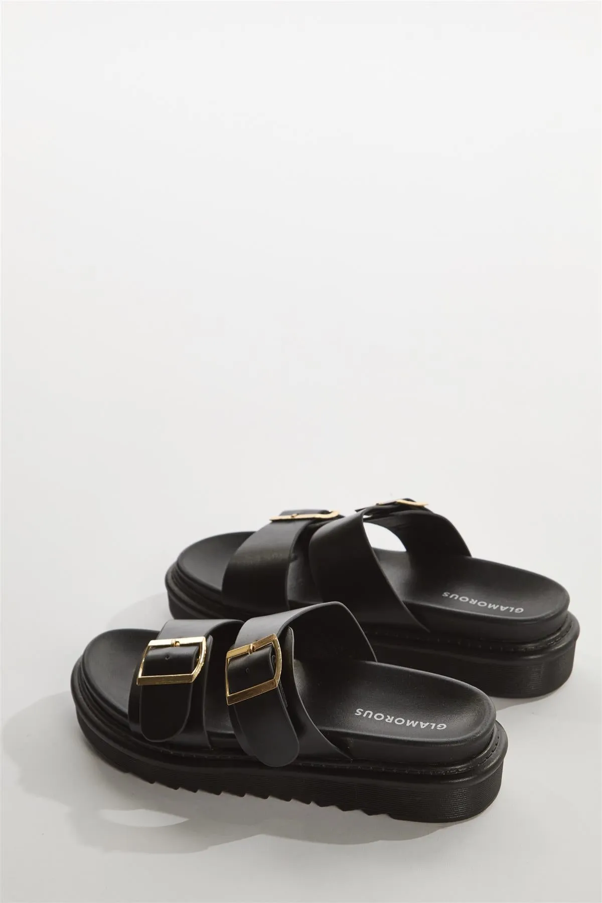 Black Double-Strap Sandals sold by Glamorous product image thumbnail 2