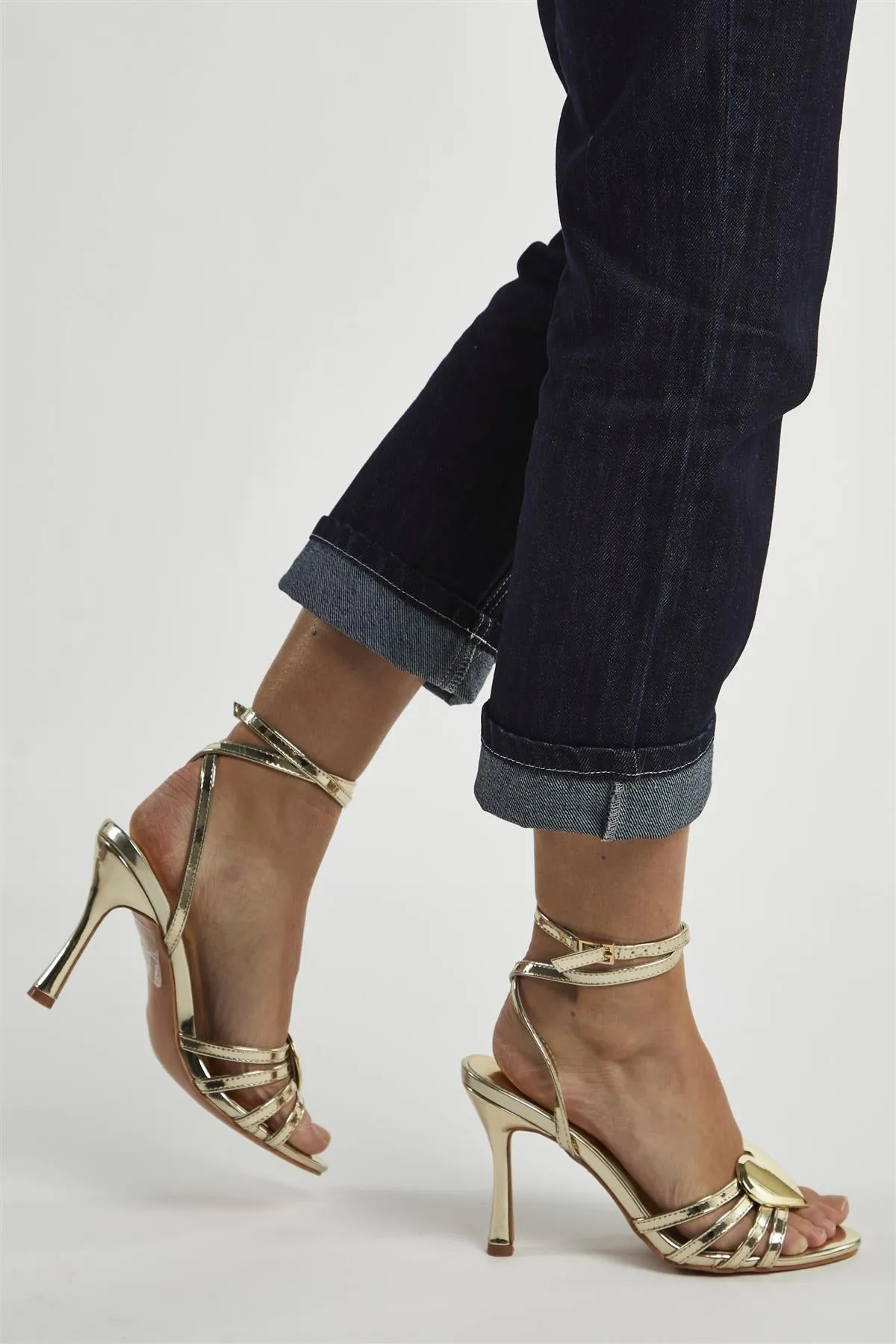 Gold Heart Strappy Heels sold by Glamorous product image thumbnail 2