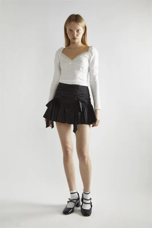 Off-White Long-Sleeve Top sold by Glamorous