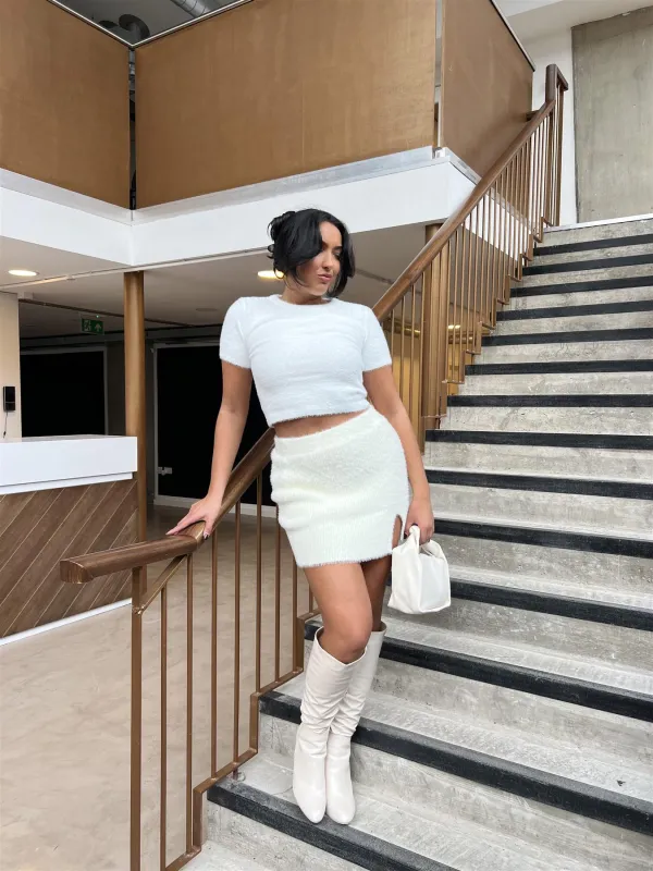 Off-White High waisted Mini-Skirt made by Glamorous