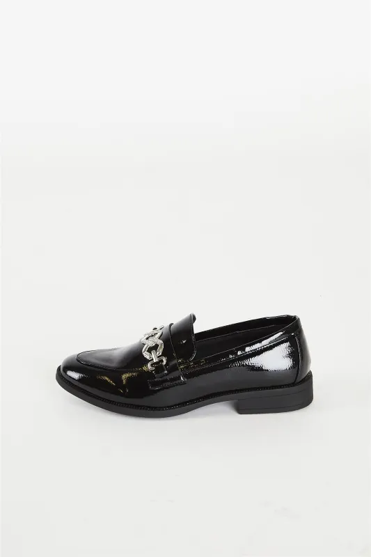 Black Patent Loafer -Black Loafer sold by Glamorous