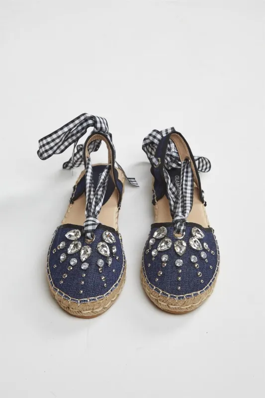 Denim Strappy Sandals sold by Glamorous
