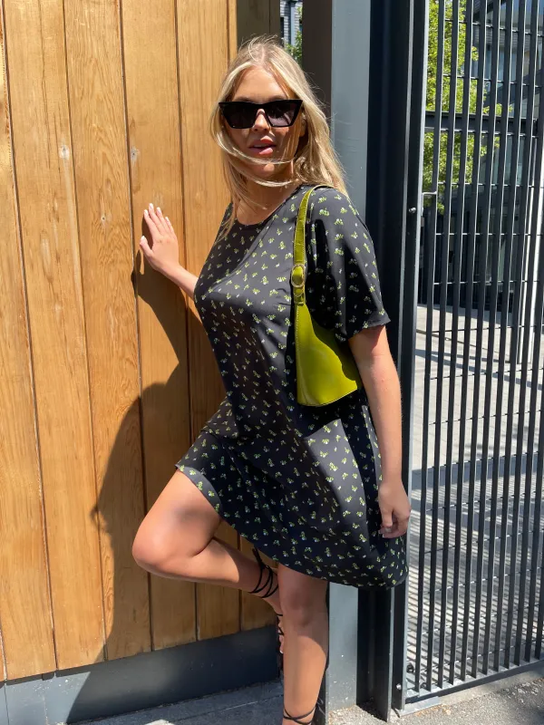 Rosebud Floral T-Shirt Mini-Dress sold by Glamorous