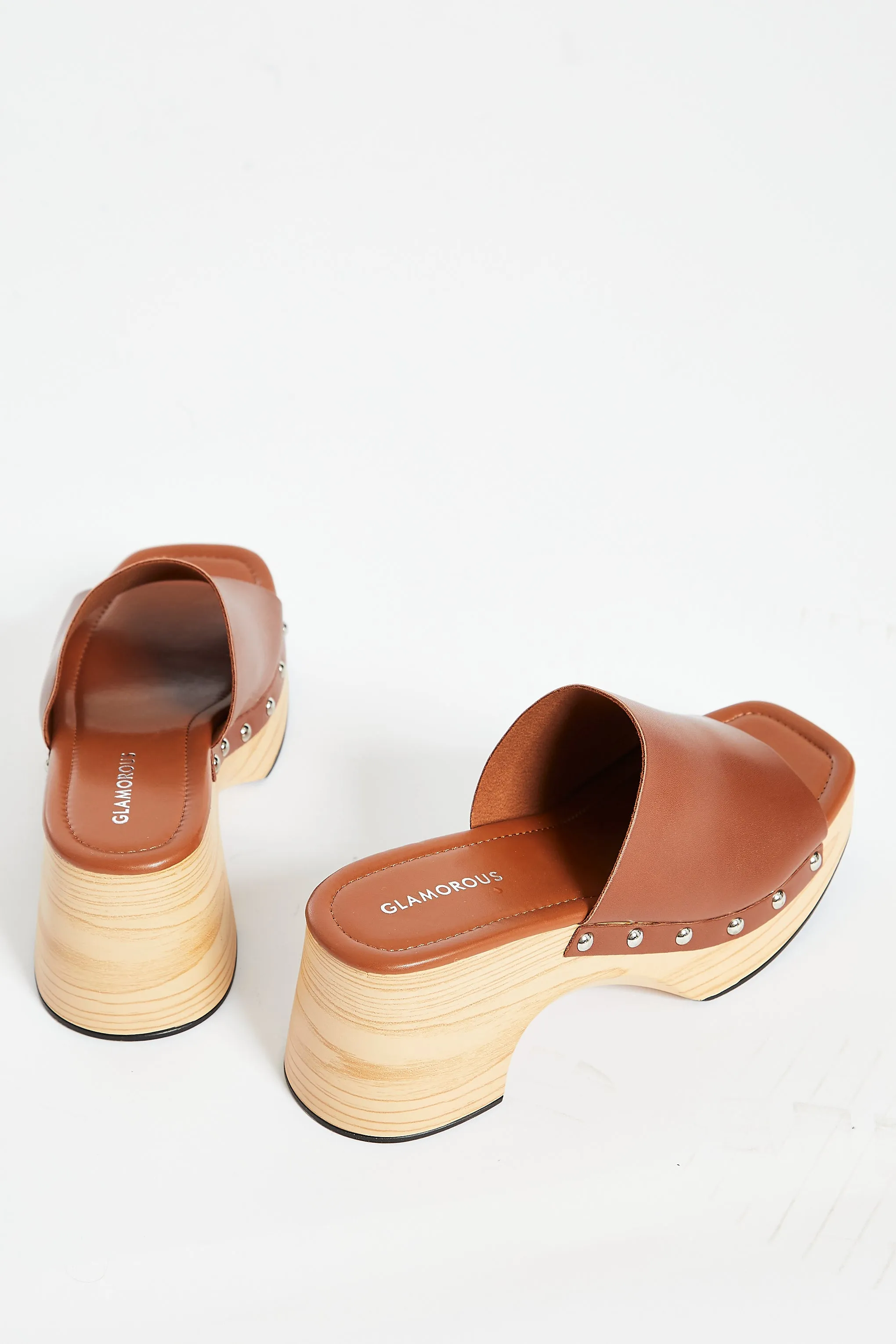 Glamorous Tan Open Toe Mule Clog Sandals sold by Glamorous product image thumbnail 3