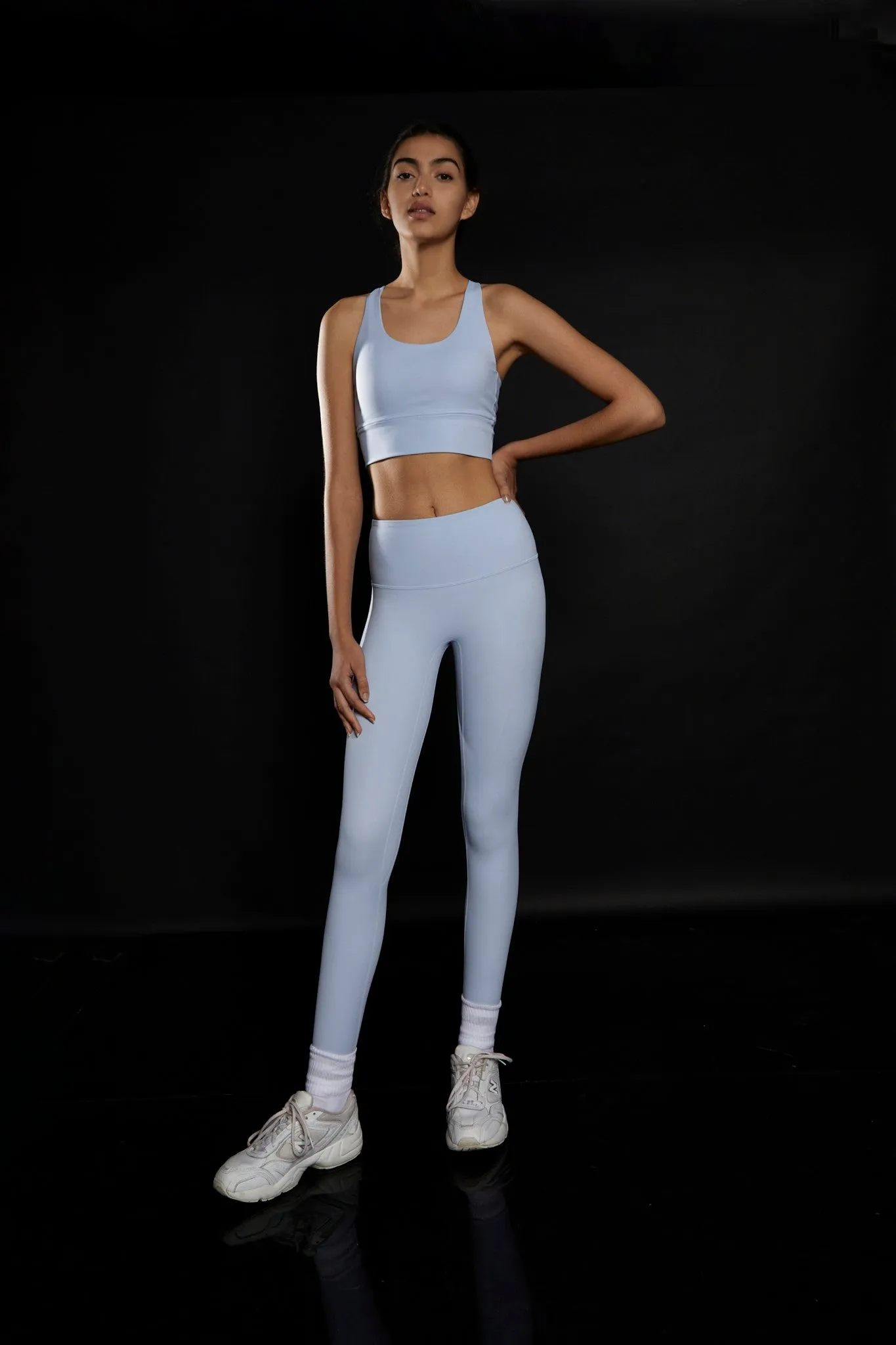 Light Blue Cross Back Sports Bra sold by Glamorous product image thumbnail 3