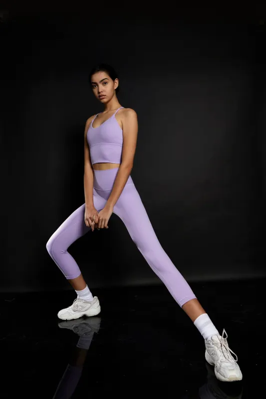Lavender 7/8 Length Gym Leggings sold by Glamorous