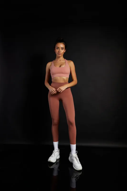 Glamorous Move Sun Kissed Rose Sports Bra sold by Glamorous