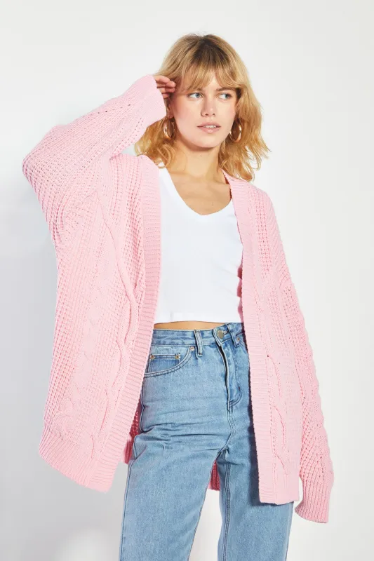 Glamorous Pretty Pink Knit Cardigan sold by Glamorous