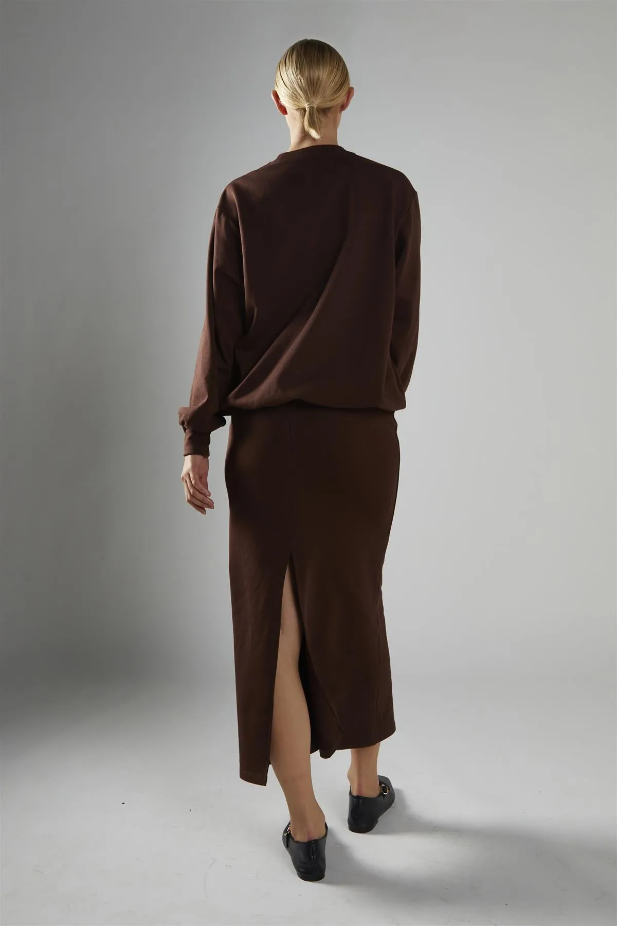 Deep-Brown High-Waisted Maxi-Skirt sold by Glamorous product image thumbnail 2
