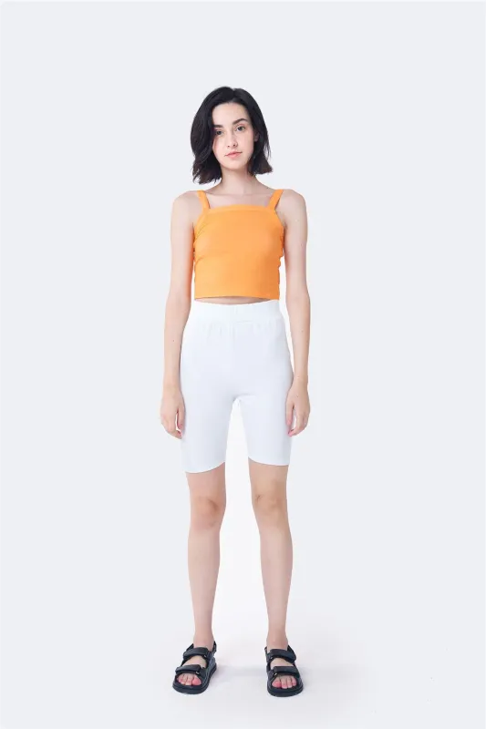 White High-Waisted Shorts sold by Glamorous