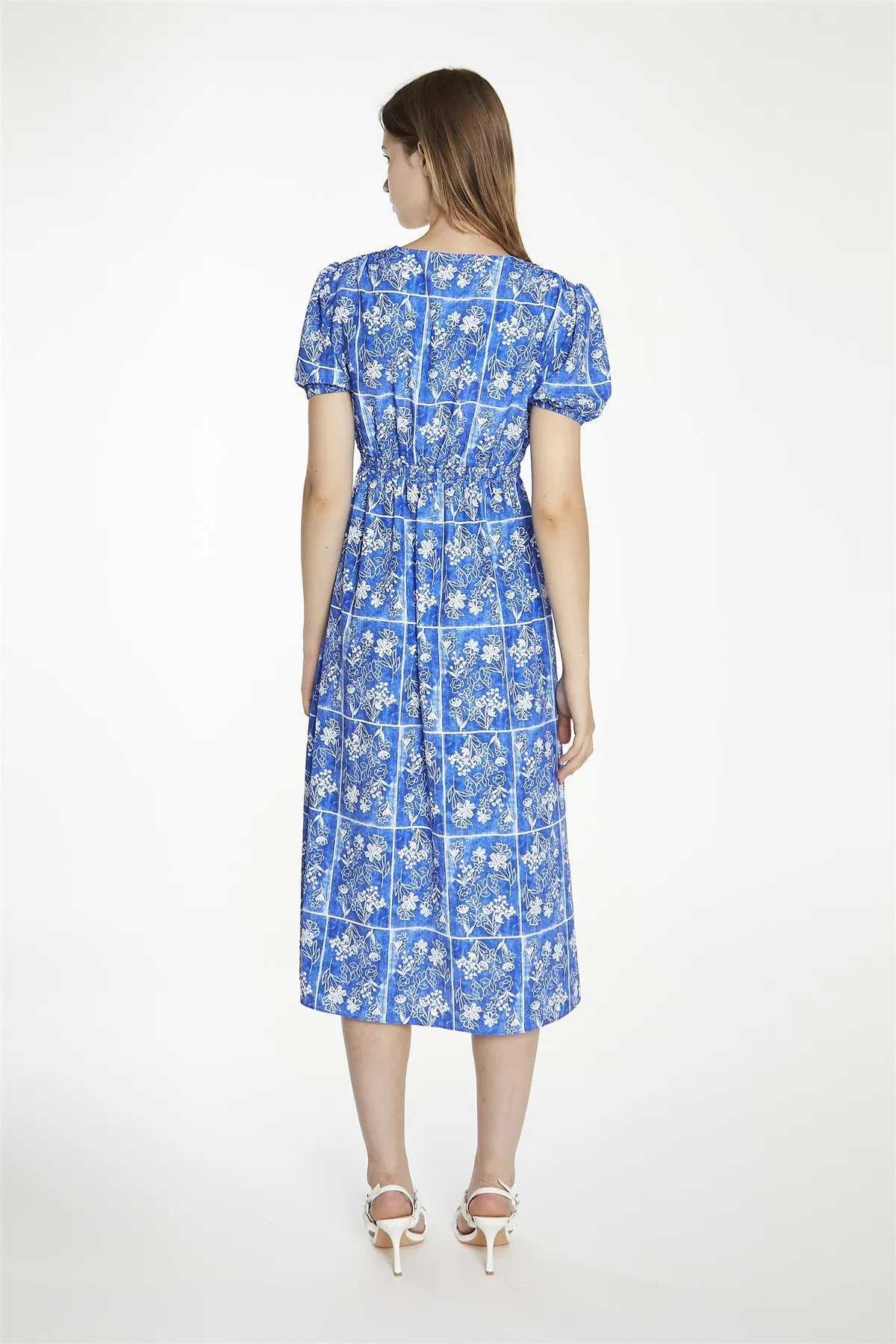 Blue-Tile Button-Front Midaxi-Dress sold by Glamorous product image thumbnail 2