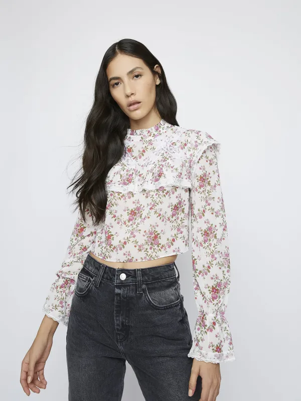 Glamorous Romantic Floral Chiffon Top made by Glamorous