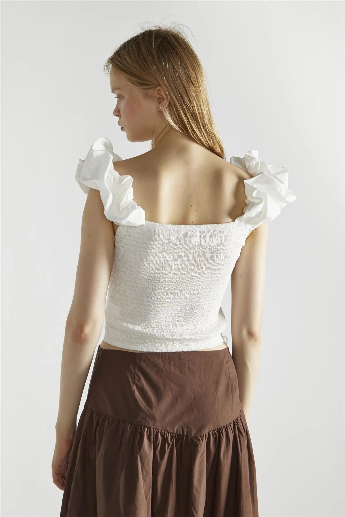 White Square-Neck-Tops sold by Glamorous product image thumbnail 2