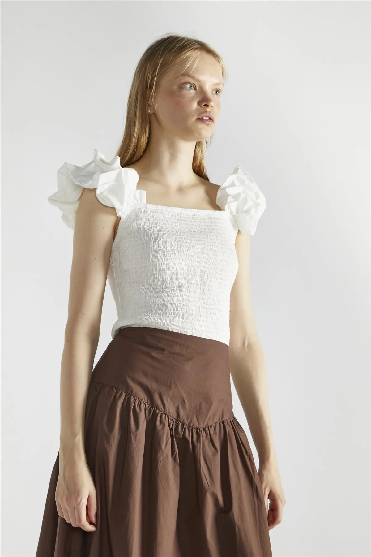 White Square-Neck-Tops sold by Glamorous product image thumbnail 3