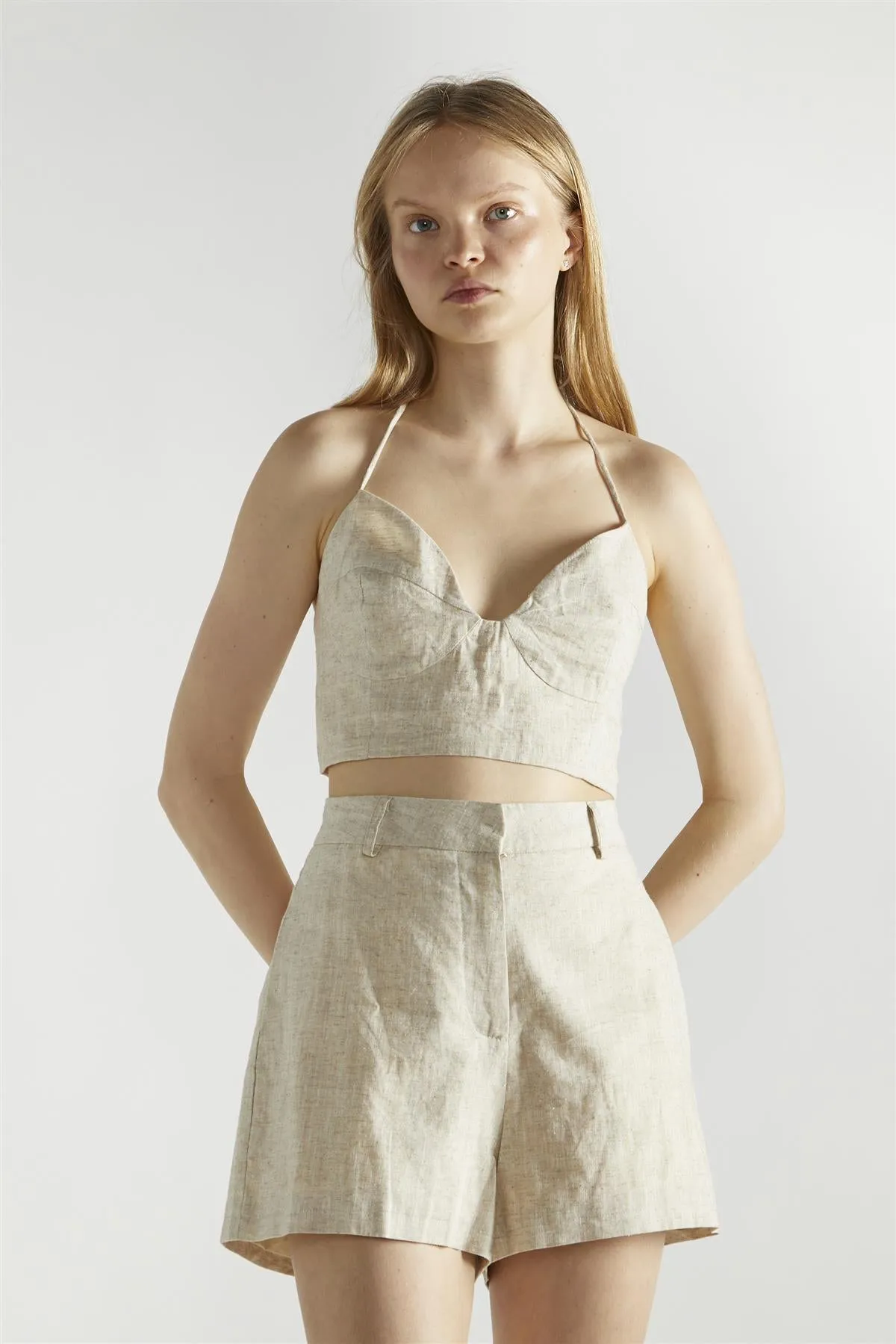 Natural Hot Pant Shorts sold by Glamorous product image thumbnail 3